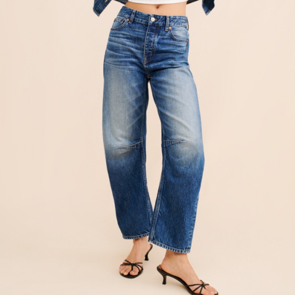 NWOT Madewell Horse Shoe High Rise Barrel Jeans